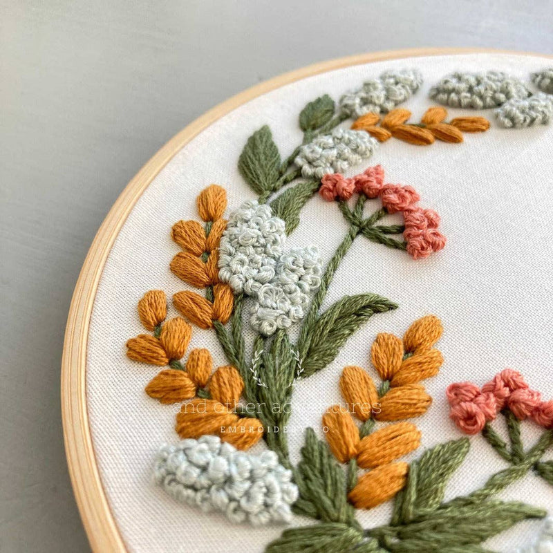And Other Adventures Embroidery Co - Hand Embroidery Kit - Kensington in Amber