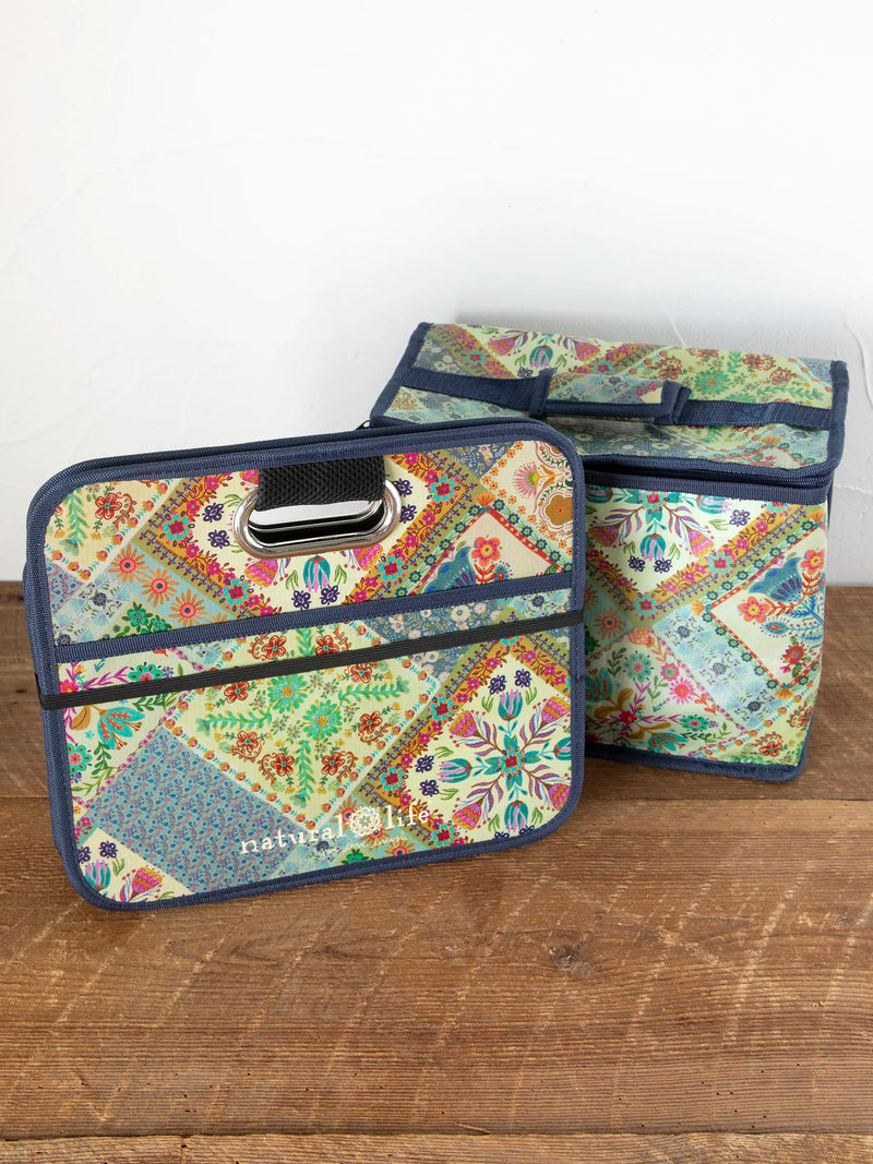 Natural Life Car Trunk Organizer - Mandala Folk Patchwork