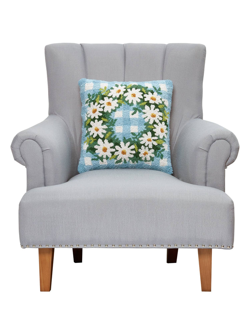 Peking Handicraft - Daisy Wreath Hook Pillow