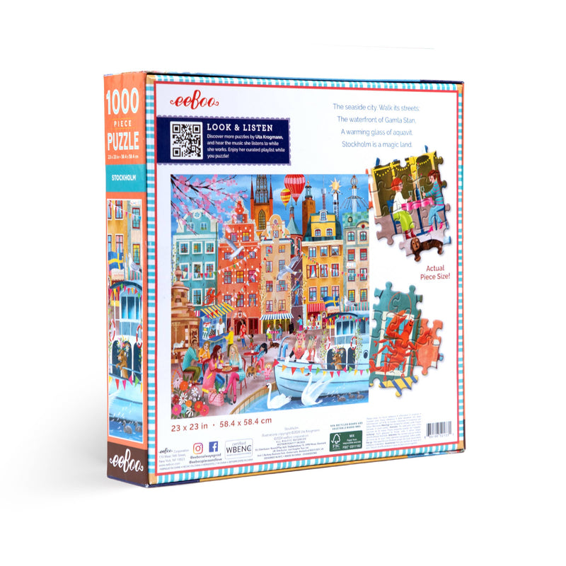 eeBoo - Stockholm 1000 Piece Puzzle