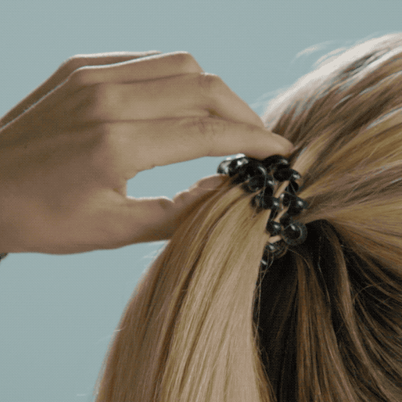 TELETIES - Spiral Hair Coils | Large | Tortoise Hair Ties