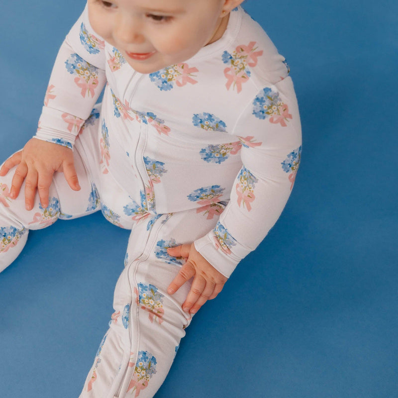 Copper Pearl - Bamboo Zip-Up Footie Pajama - Louise