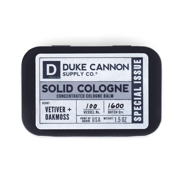 Duke Cannon SOLID COLOGNE - VETIVER & OAKMOSS