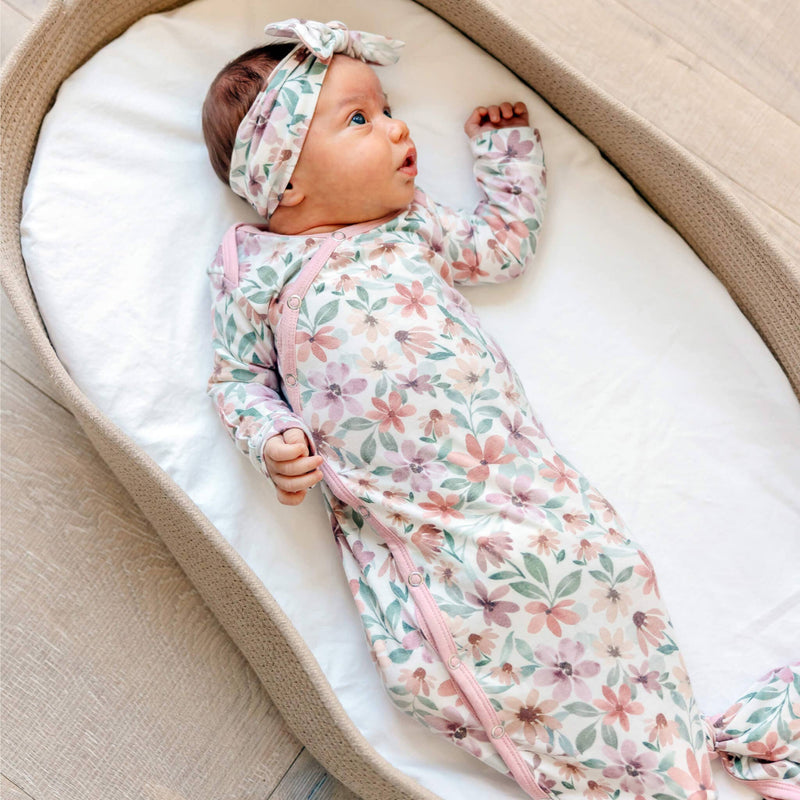 Copper Pearl - Newborn Knotted Gown - Natalie