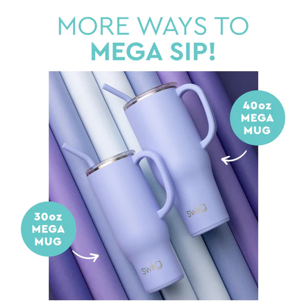Swig Life Shimmer Aquamarine Mega Mug (30oz)