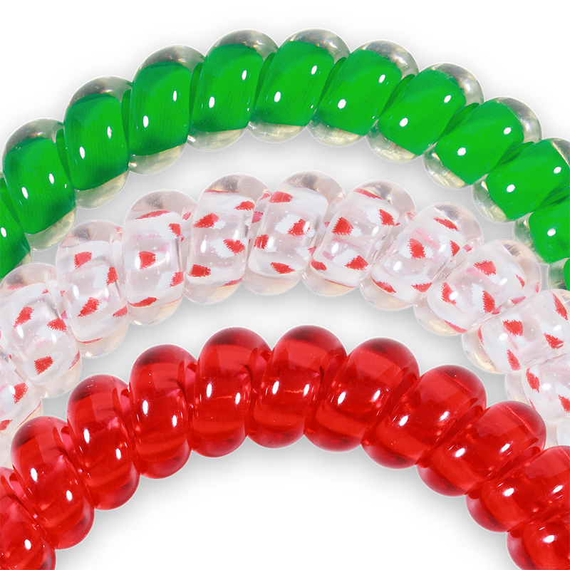 TELETIES - Spiral Hair Coils | Small | Secret Santa Hair Ties