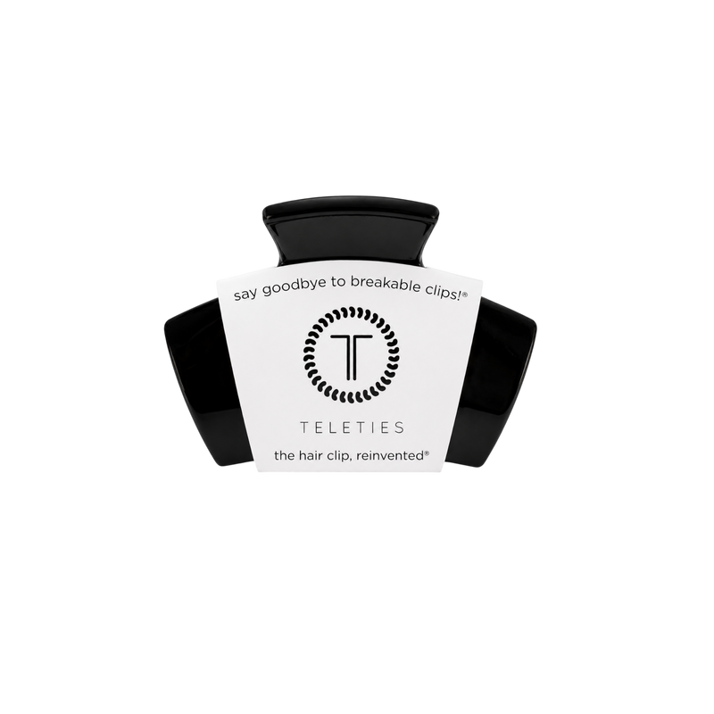 TELETIES - Classic | Jet Black | Petite | Claw Clip