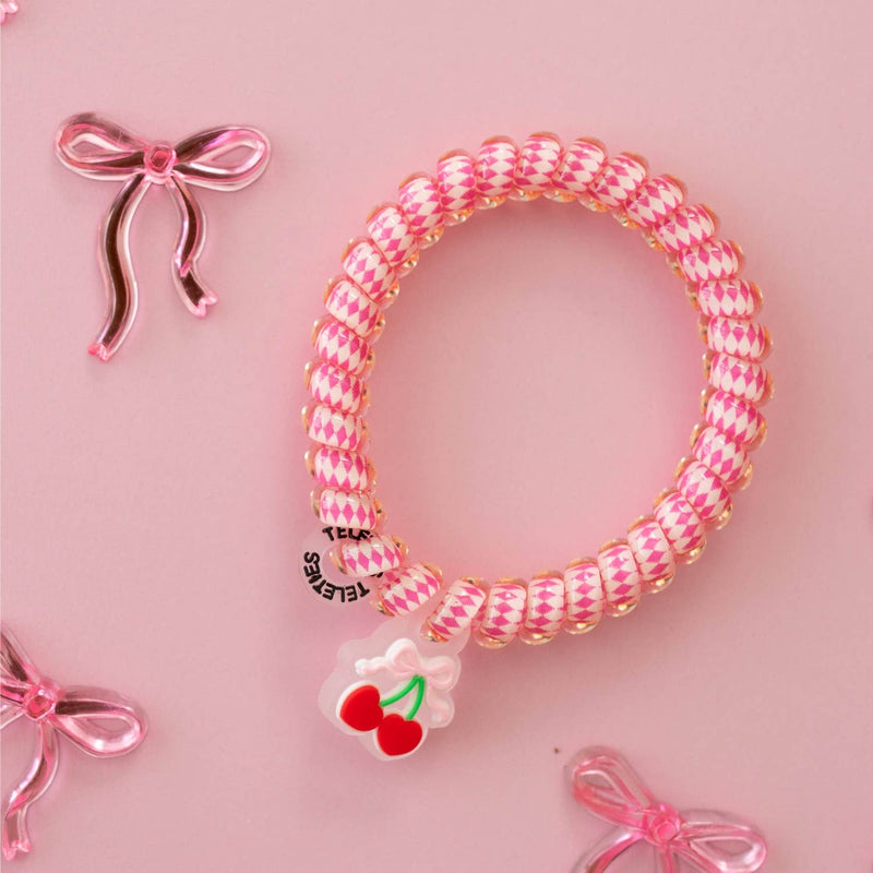 TELETIES - Spiral Hair Coils | Small | Cherry Bomb
