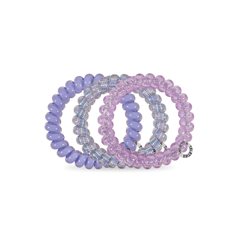 TELETIES - Spiral Hair Coils | Large | Lavender Mist