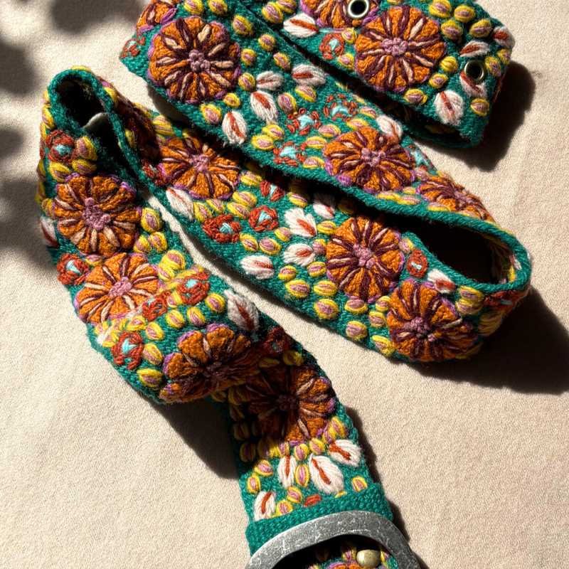 Jenny Krauss - Autumn Sonata Embroidered Wool Belt