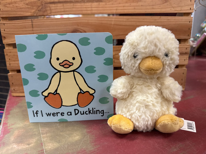 Jellycat If I were a Duckling Board Book and Yummy Duckling Plush