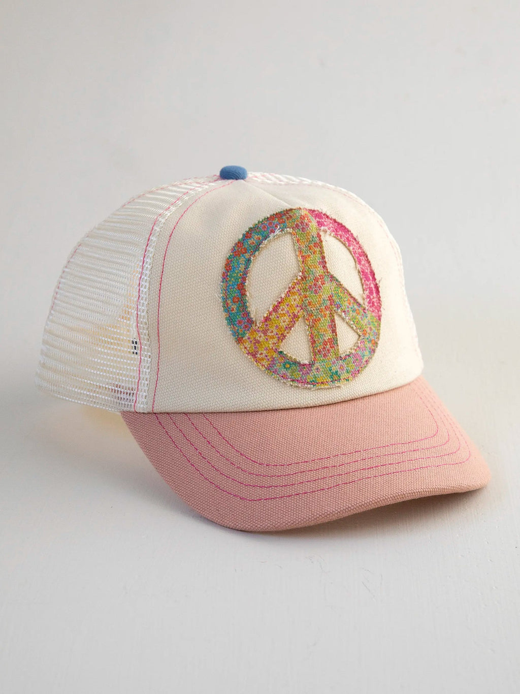 Natural Life Canvas Trucker Hat - Peace Sign