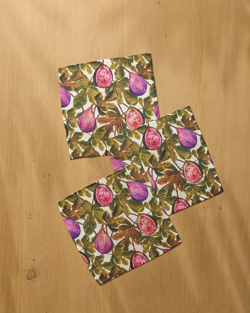 Geometry - Wild Fig Dishcloth Set