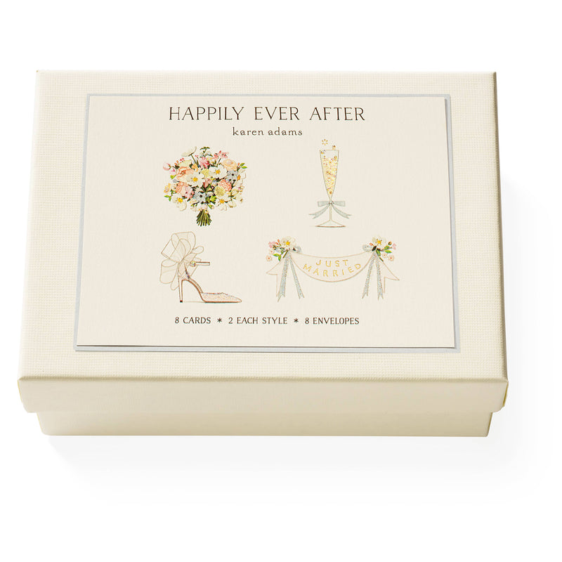 Karen Adams Designs - Just Married Individual Notecard