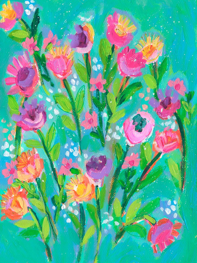 GreenBox Art - Blooms & Petals - Summer Blooms Stretched Canvas