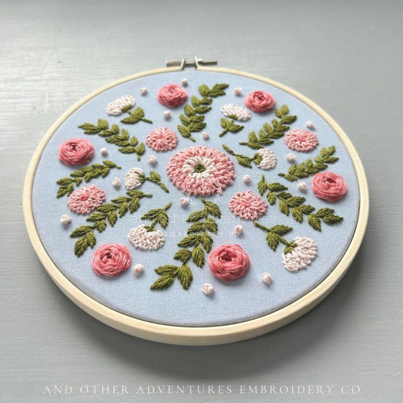 And Other Adventures Embroidery Co - Hand Embroidery Kit - Fleur in Rosette