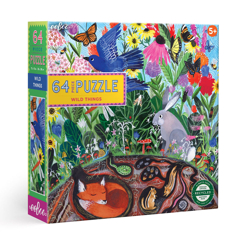 eeBoo - Wild Things 64 Piece Puzzle