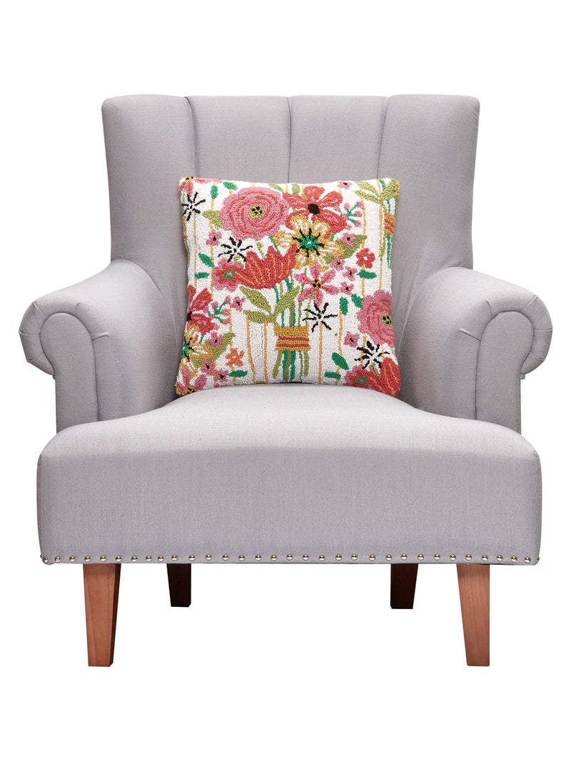 Peking Handicraft - Spring Fling Hook Pillow - Suzanne Nicoll