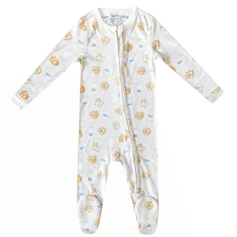 Copper Pearl - Zip-Up Footie Pajama - Chip
