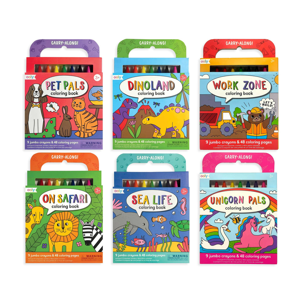 OOLY - OOLY Carry Along Coloring Book Assortment
