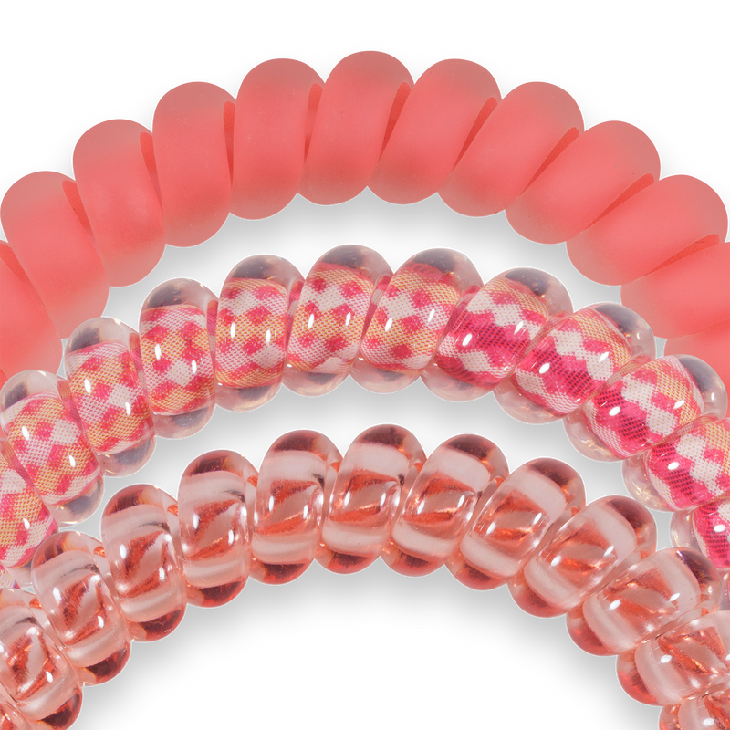 TELETIES - Spiral Hair Coils | Small | Dreamsicle