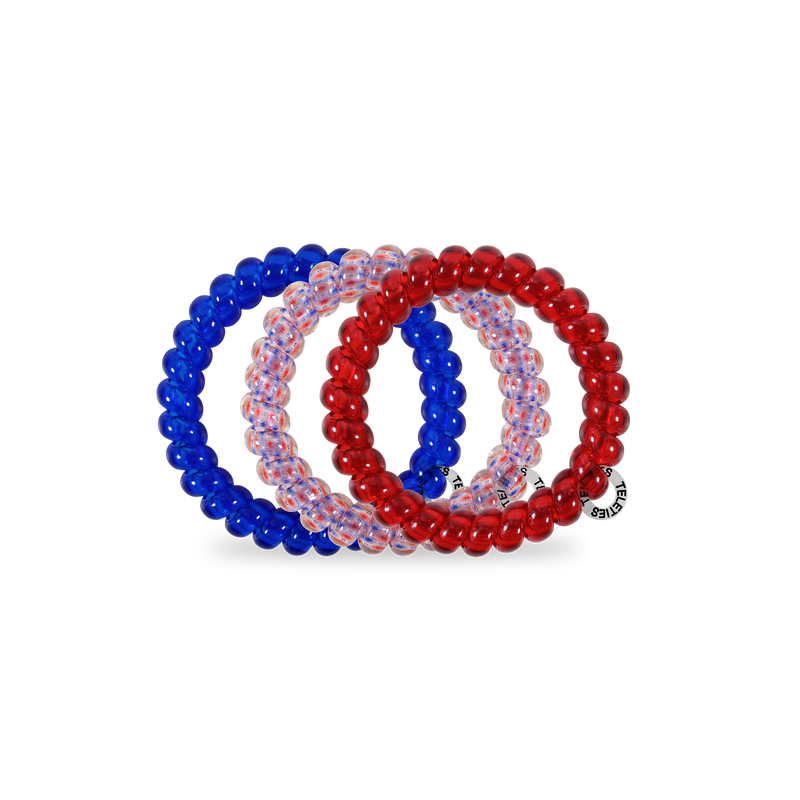 TELETIES - Patriot Pop Large Hair Ties