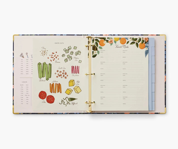 RIFLE PAPER CO. Recipe Binder - Citrus Grove