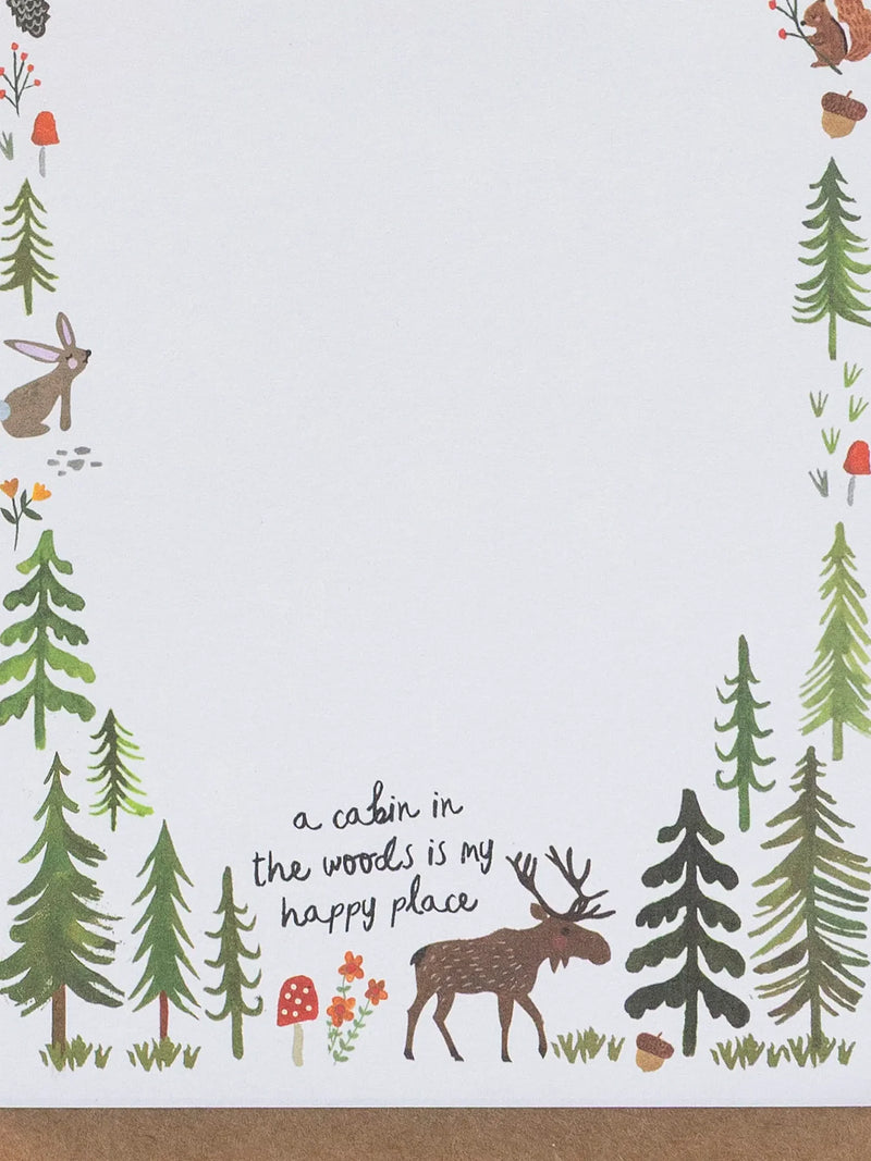 Natural Life Magnetic List Pad - Cabin in the Woods
