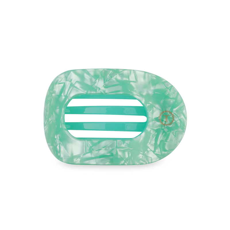 TELETIES - Flat Round Hair Clip | Medium | Spring Splash