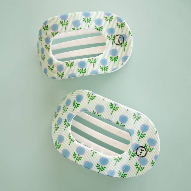 TELETIES - Blue Marigold | Medium | Flat Round Hair Clip