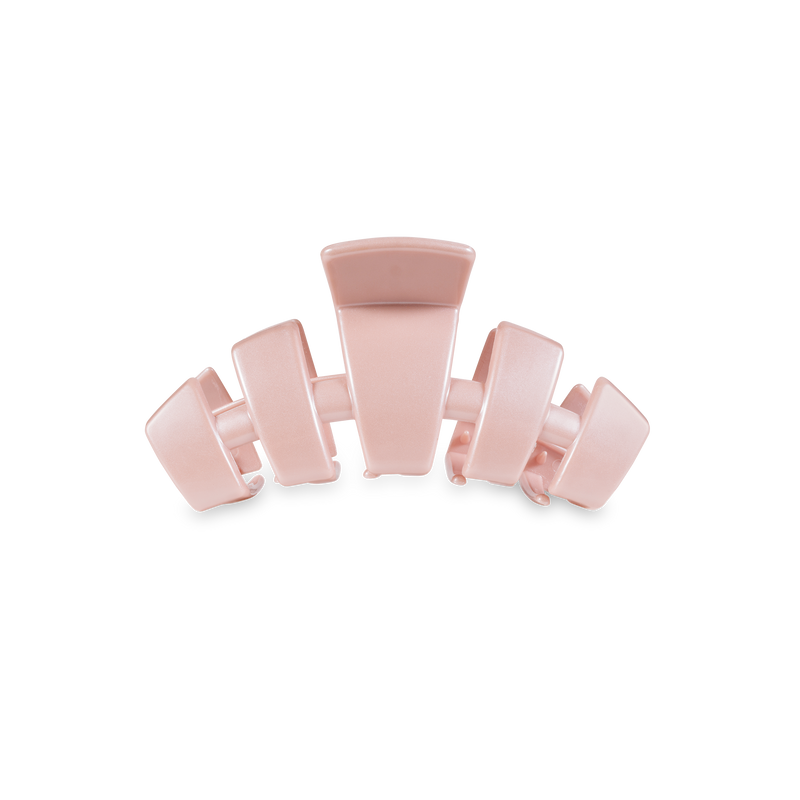 TELETIES - Classic Hair Clip | Tiny | Pearly Pink