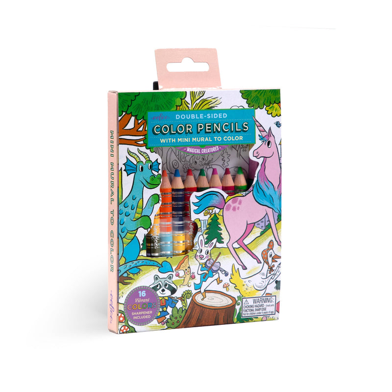 eeBoo - Magical Creatures Biggie Pencils with Mini Mural Bundle