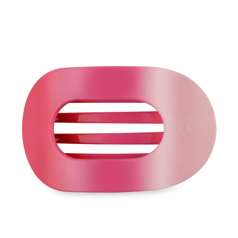 TELETIES - Flat Round Hair Clip | Large | Kiss & Tell