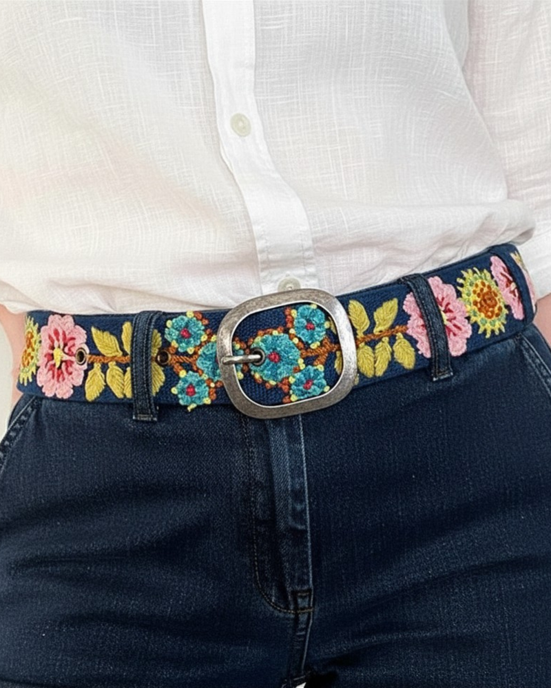 Jenny Krauss - Sunshine Daydream Embroidered Wool Belt