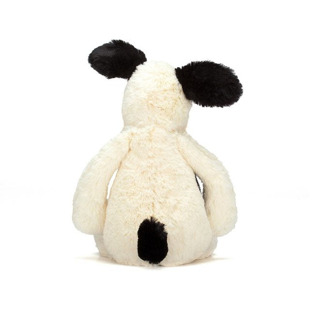 Jellycat The Pick of Sticks Book and Bashful Black and Cream Puppy Medium Plush Set