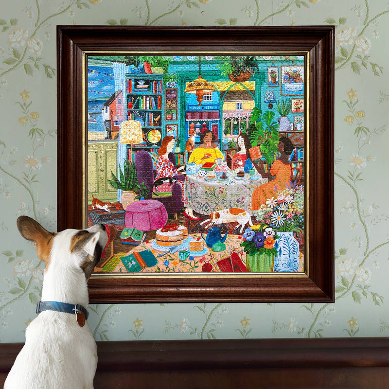 eeBoo - Books & Tea By the Sea 1000 Piece Puzzle