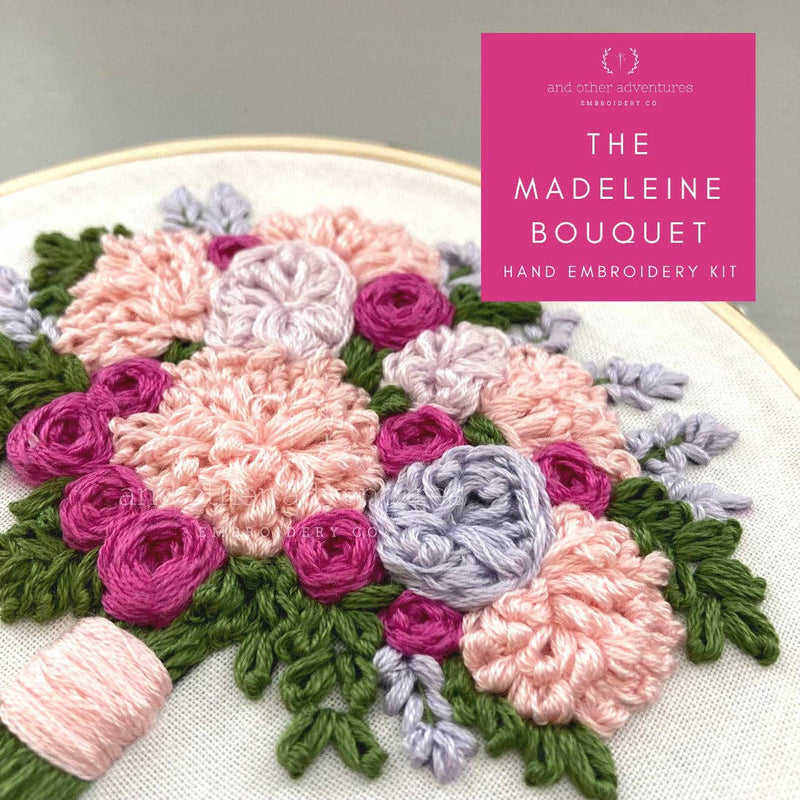 And Other Adventures Embroidery Co - Hand Embroidery Kit - The Madeleine Bouquet