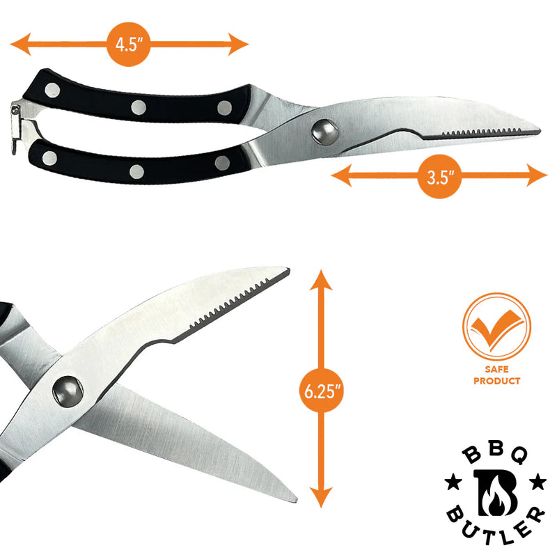 The BBQ Butler - Stainless Steel Poultry Shears