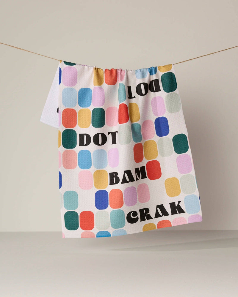 Geometry - Tile Talk Tea Towel - Mahjong