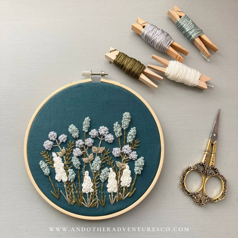 And Other Adventures Embroidery Co - Hand Embroidery Kit - Avonlea in Sea Salt