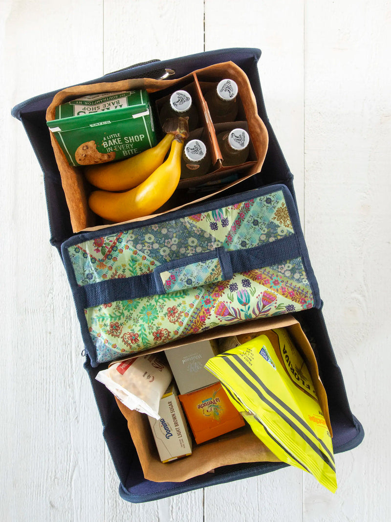 Natural Life Car Trunk Organizer - Mandala Folk Patchwork