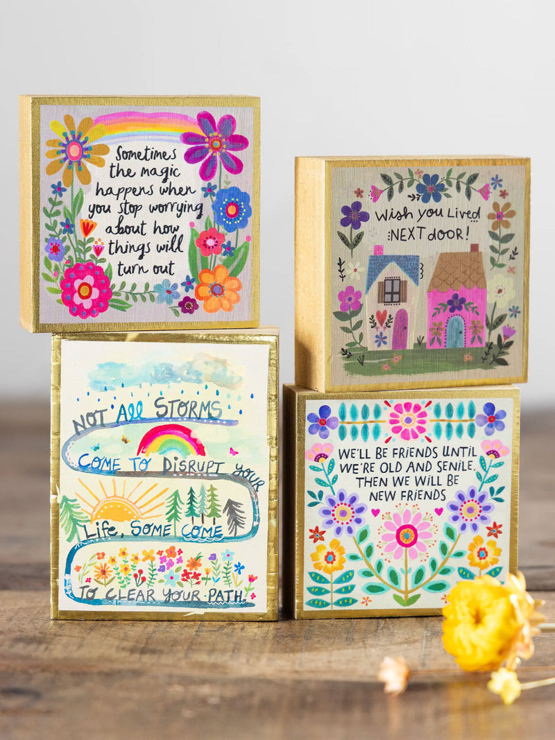 Natural Life Tiny Wood Block Keepsake