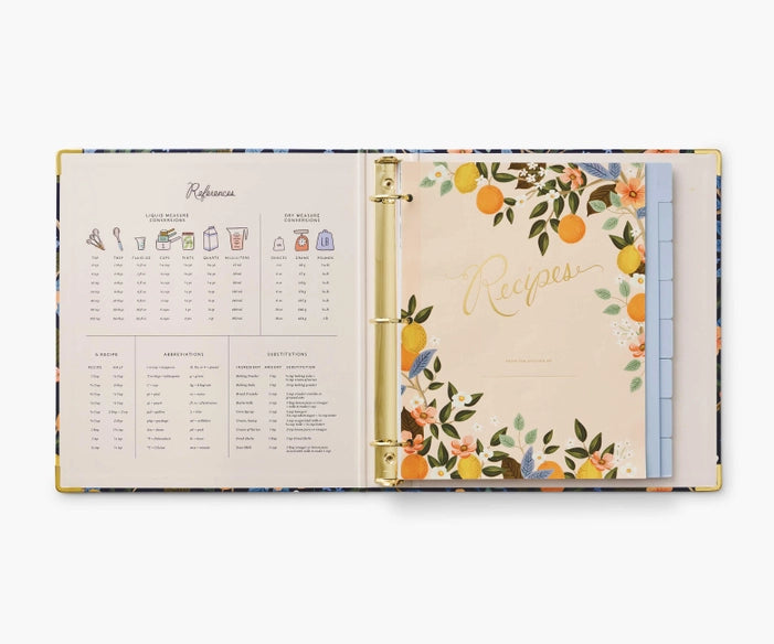 RIFLE PAPER CO. Recipe Binder - Citrus Grove