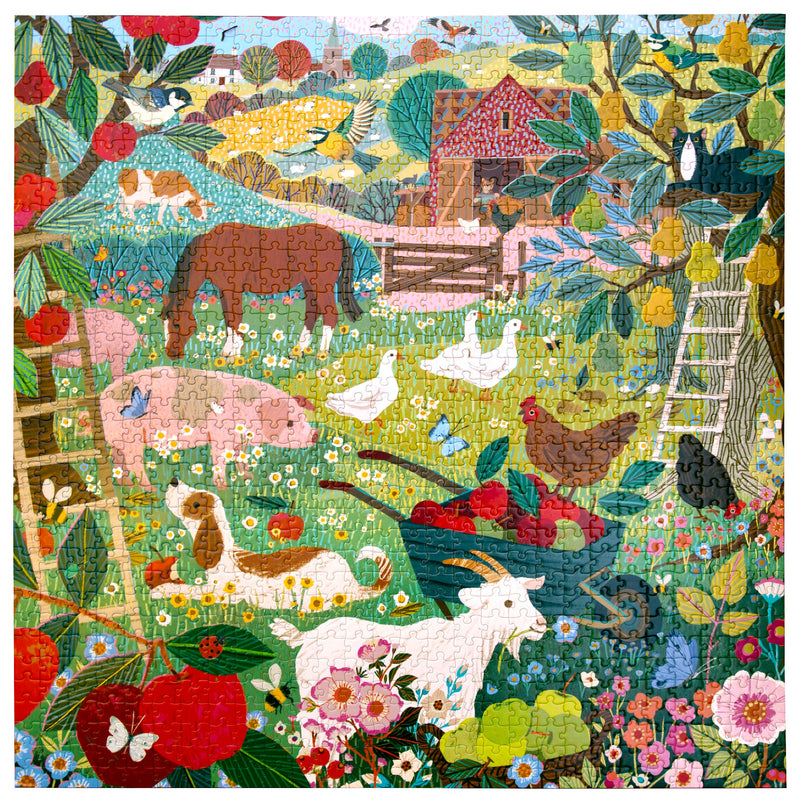 eeBoo - English Pastures 1000 Piece Puzzle
