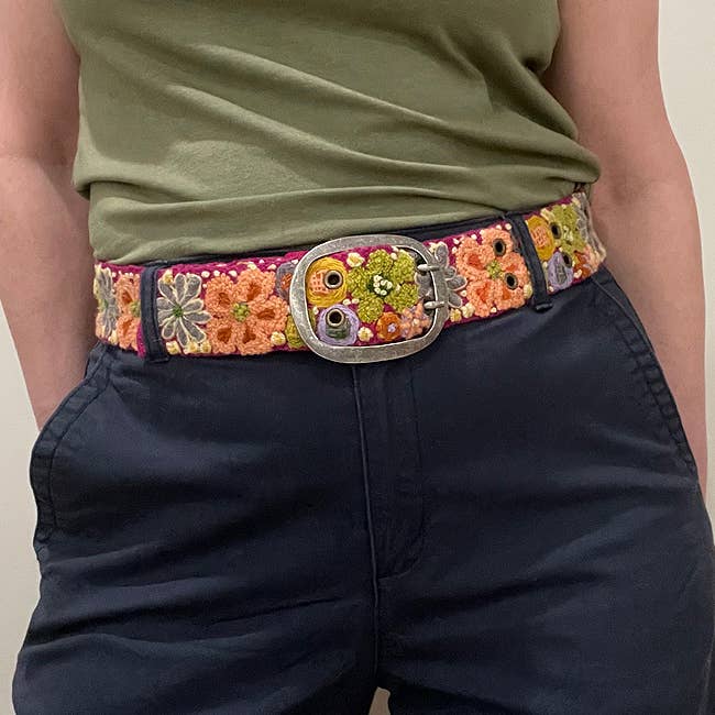 Jenny Krauss - Wildflowers Embroidered Wool Belt