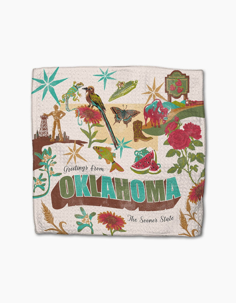 Geometry - Greetings From Oklahoma Dishcloth Set