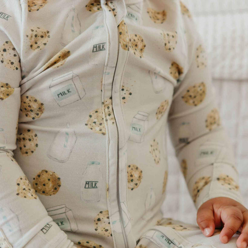 Copper Pearl - Zip-Up Footie Pajama - Chip