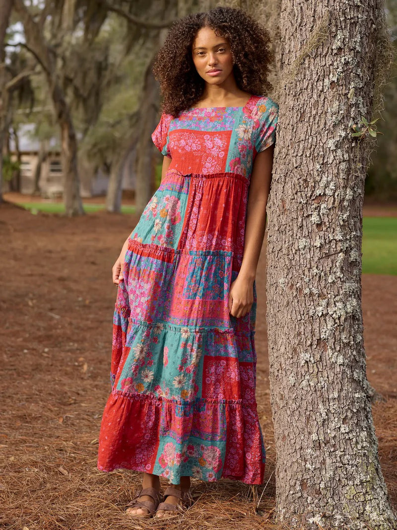 Natural Life Berkley Maxi Dress - Jewel Positano Scarf