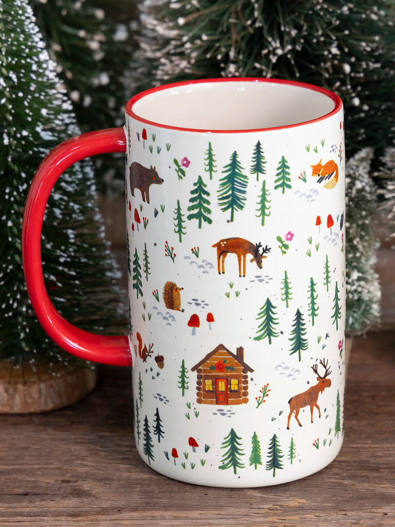 Natural Life Latte Mug - Woodland Critters