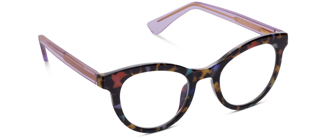 Peepers Readers - Tribeca - Peepfetti Tortoise/Purple (with Blue Light Focus™ Eyewear Lenses)